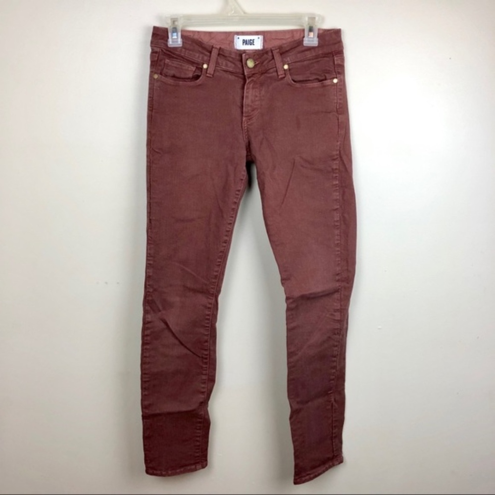 PAIGE Women's Skinny Jeans in Rust
